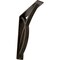 Ekena Millwork Miller Wrought Iron Bracket, (Triple center brace), Antiqued Brass 2"W x 10"D x 12"H BKTM02X10X12TMIABS - alternate 1